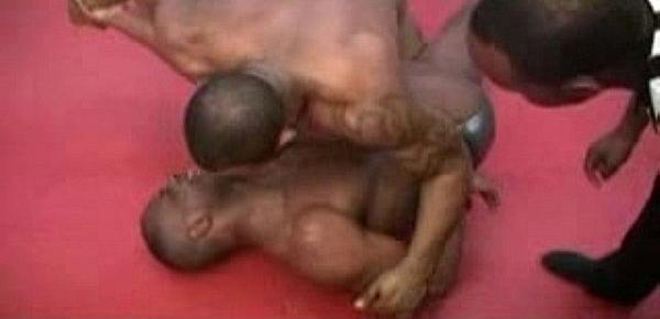  black gay heavy set fight
